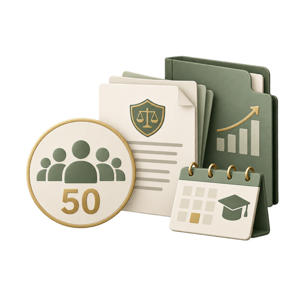 Responsabilité sociétale RSE logo +50
